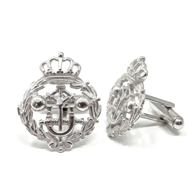Gemelos Insignia Profesional de Ingeniero Industrial Superior escudo