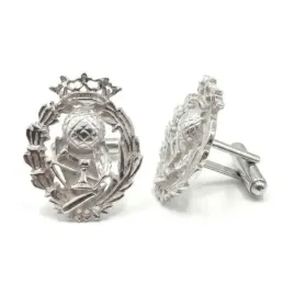 Gemelos con Insignia Profesional de Magisterio escudo en Plata de Ley