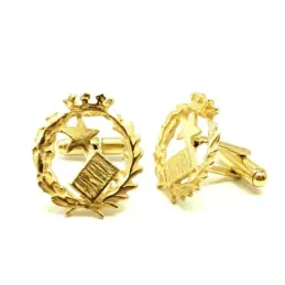 Gemelos con Insignia Profesional de Notario escudo en Plata de Ley 92