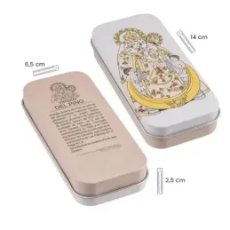 Virgen del Pino Llavero metálico de 5 cm. y 3 cm. de ancho con estuch