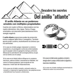 Sortija plata Ley 925m Atlante 6mm. ancho unisex