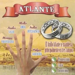 Sortija plata Ley 925m Atlante 6mm. ancho unisex