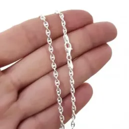Cadena plata Ley 925m 60cm. modelo calabrote [AC0969]