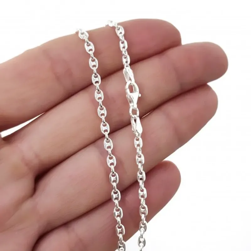 Cadena plata Ley 925m 60cm. modelo calabrote [AC0969]
