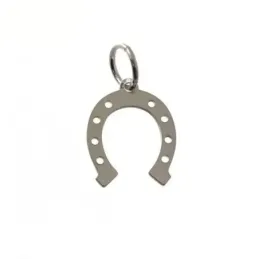 Colgante plata Ley 925m motivo herradura 15mm. suerte calada [AC0475]