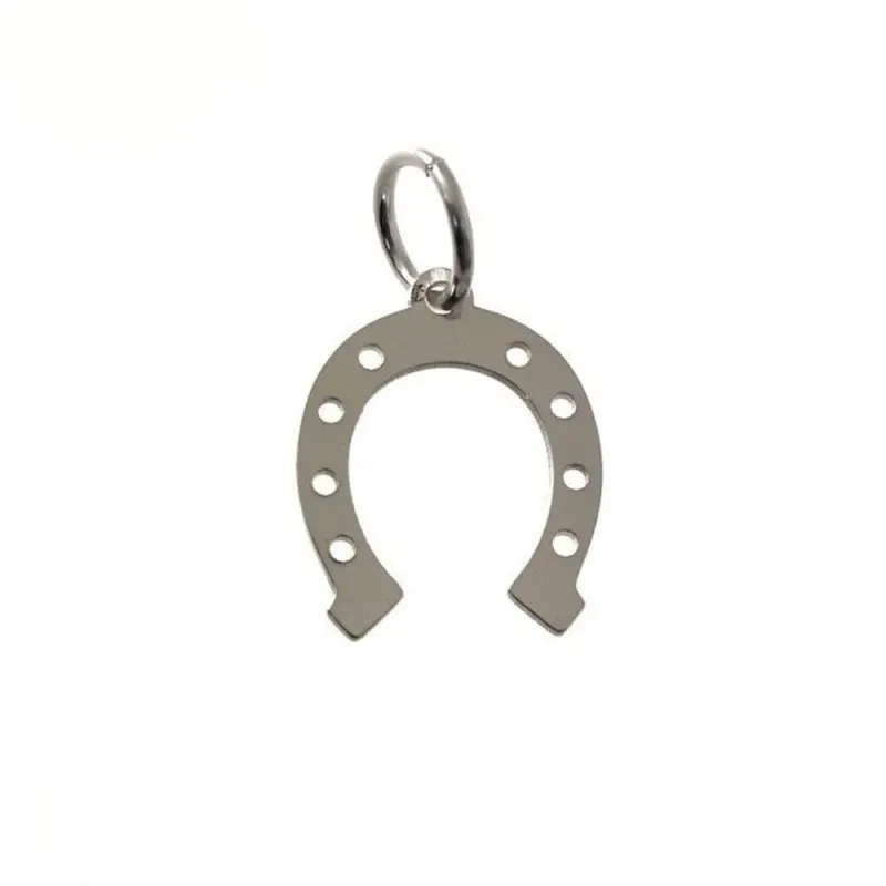Colgante plata Ley 925m motivo herradura 15mm. suerte calada [AC0475]