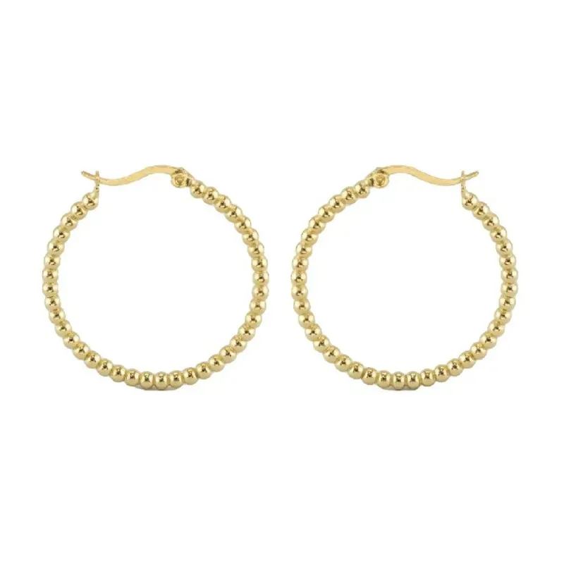 Aros Pendientes Argollas en Plata de Ley 925m chapados en oro con 30