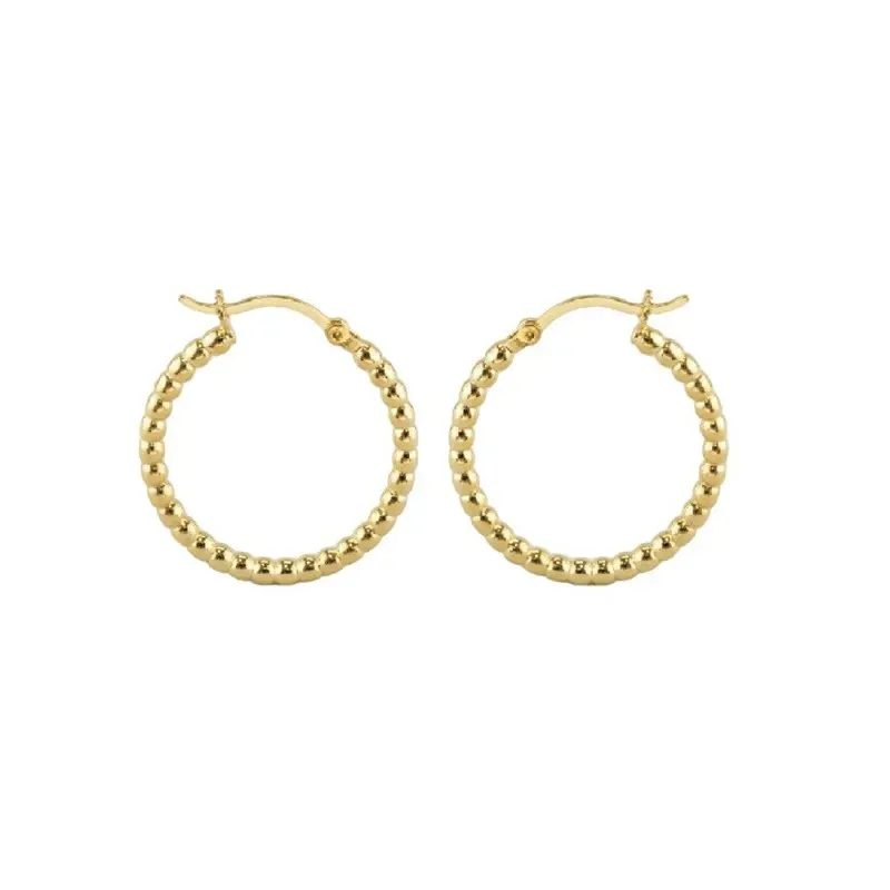 Aros Pendientes Argollas en Plata de Ley 925m chapados en oro con 25