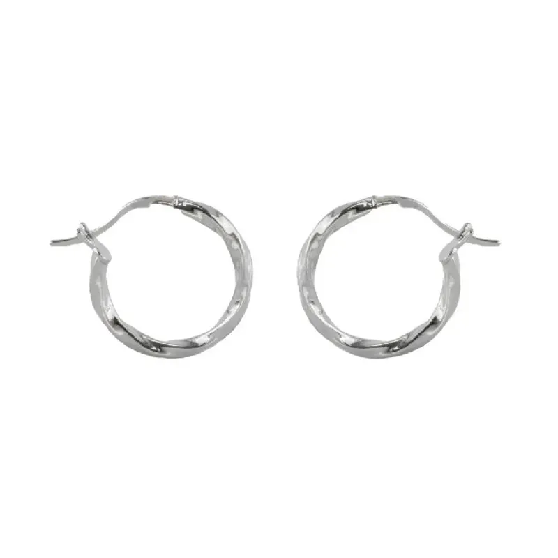 Aros Pendientes Argollas en Plata de Ley 925m con 18 mm. reliados