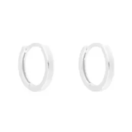 Aros Pendientes Argollas en Plata de Ley 925m lisos con 14 mm.
