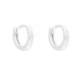 Aros Pendientes en Plata de Ley 925m lisos con 10 mm.