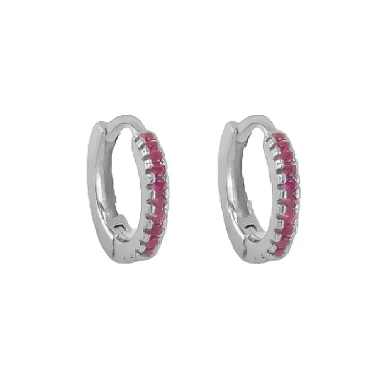 Aros Pendientes en Plata de Ley 925m chapados en oro con 10 mm. circo