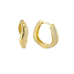 Aros Pendientes en Plata de Ley 925m chapados en oro con 22 mm. de di