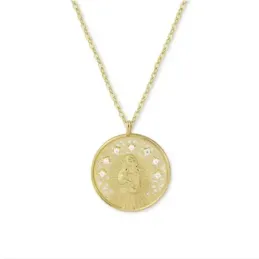 Virgen de la Alegría Collar Gargantilla en Plata de Ley 925m chapado