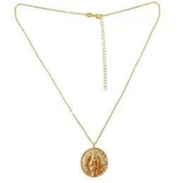 Virgen de la Alegría Collar Gargantilla en Plata de Ley 925m chapado