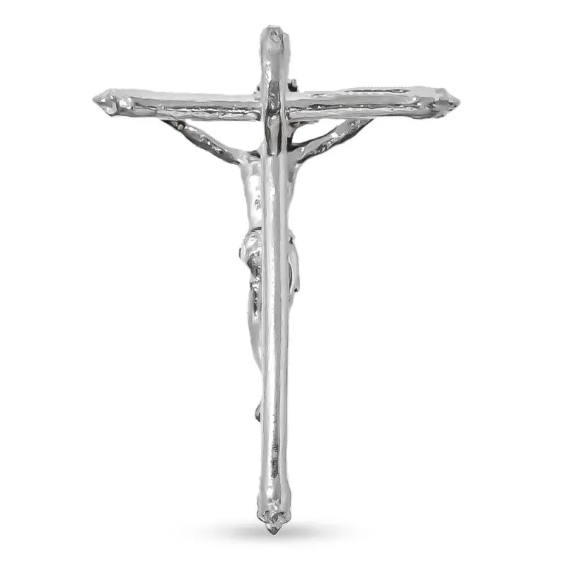 Cruz Cristo de la Expiración de Málaga Colgante en Plata de Ley 925m