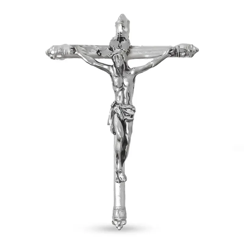 Cruz Cristo de la Expiración de Málaga Colgante en Plata de Ley 925m