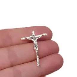 Cruz Cristo de la Expiración de Málaga Colgante en Plata de Ley 925m