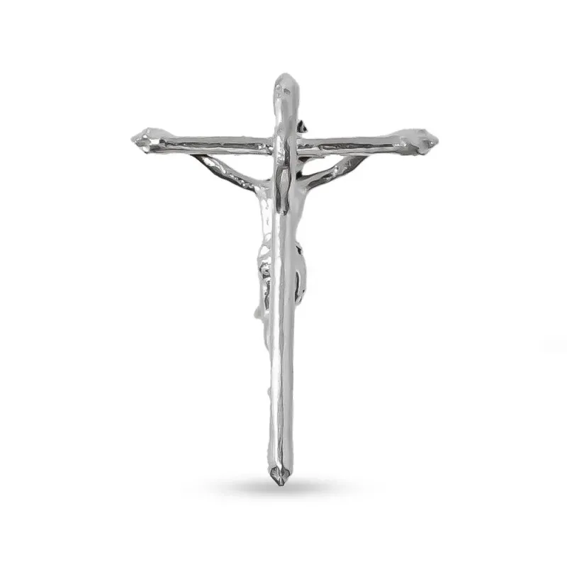 Cruz Cristo de la Expiración de Málaga Colgante en Plata de Ley 925m