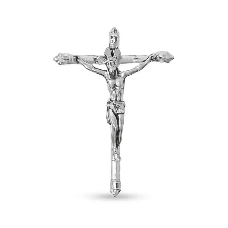 Cruz Cristo de la Expiración de Málaga Colgante en Plata de Ley 925m