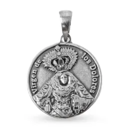 Cristo Humildad y Virgen de los Dolores de Málaga Medalla Escapulario