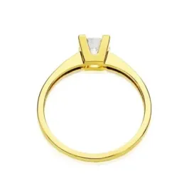 Solitario oro 18k circonita 5mm. [AA2290]