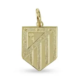 Atlético de Madrid Colgante Oro de 18k macizo con 18 mm. escudo actua