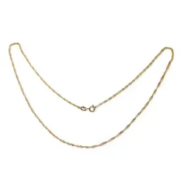 Cadena oro 18k maciza singapur 45 cm. 1,5 mm. 2.30 grs. [9515]