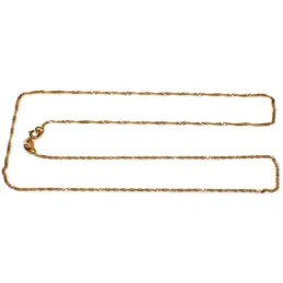 Cadena oro 18k maciza singapur 45 cm. 1,5 mm. 2.30 grs. [9515]
