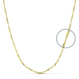Cadena oro 18k maciza singapur 45 cm. 1,5 mm. 2.30 grs. [9515]