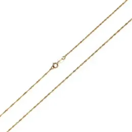 Cadena oro 18k maciza singapur 60 cm. 3 mm. 10.50 grs. [9531]
