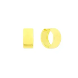 Aros Pendientes en Plata de Ley 925m chapados oro con 15 mm. anchos l
