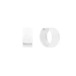 Aros Pendientes en Plata de Ley 925m de 15 mm. anchos lisos