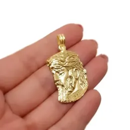Cristo de los Gitanos Colgante en Oro de 18k silueta maciza de 43 mm.