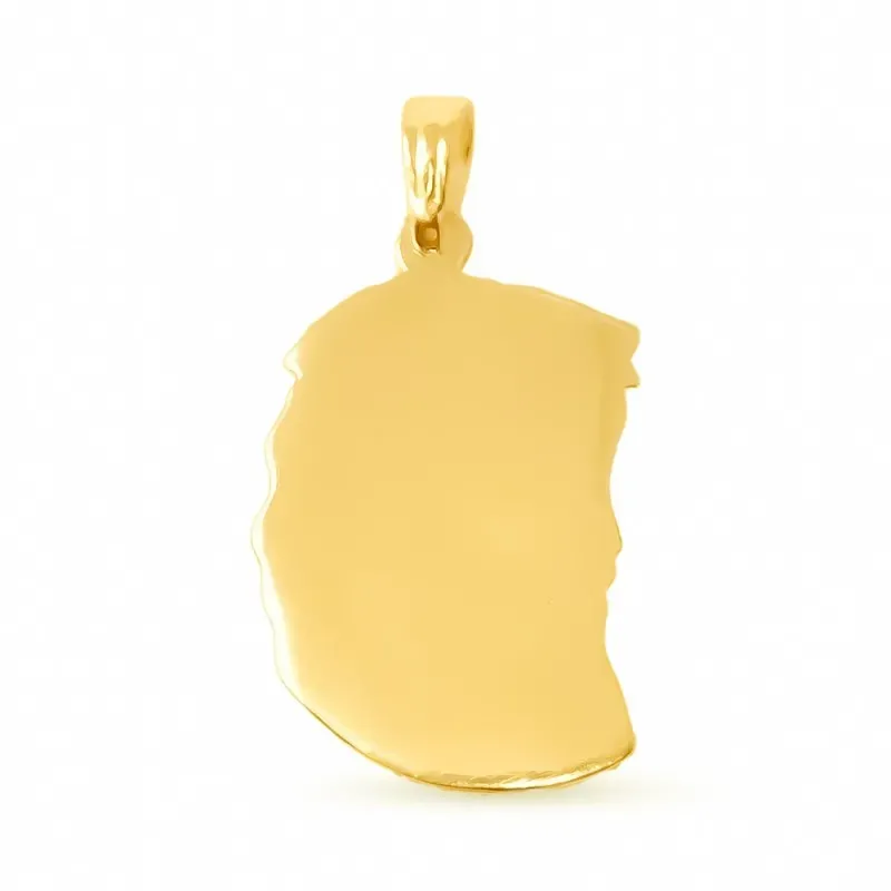 Cristo de los Gitanos Colgante en Oro de 18k silueta maciza de 43 mm.