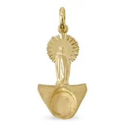 Colgante Virgen del Pilar tricornio Guardia Civil plata Ley 925m mac