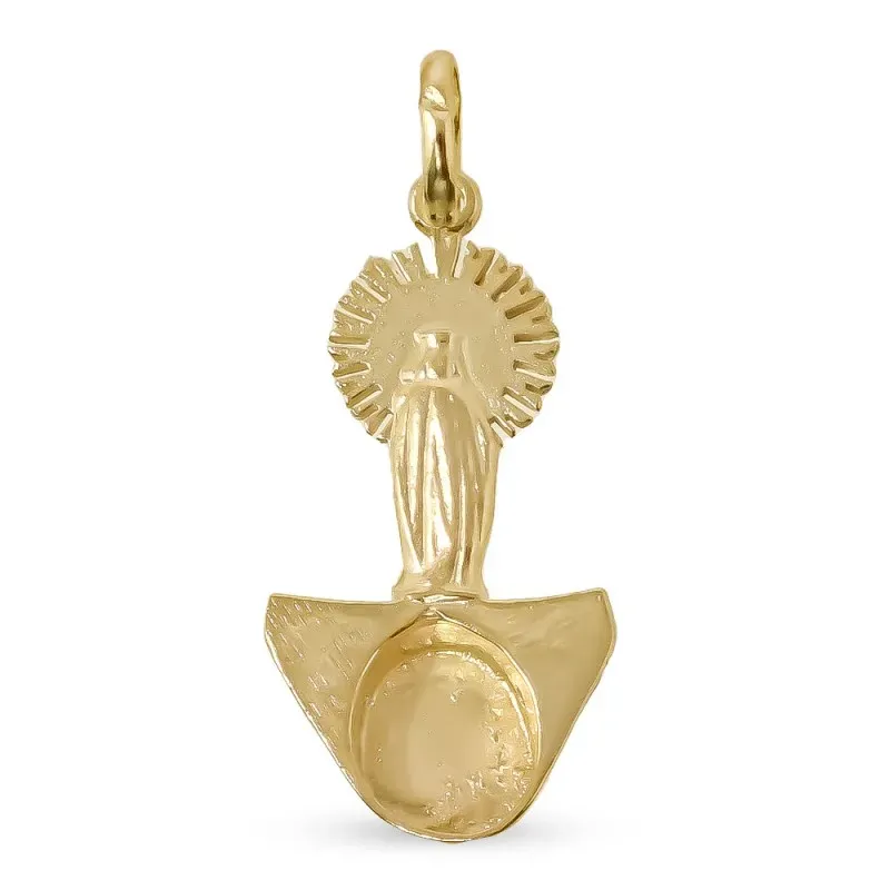 Colgante Virgen del Pilar tricornio Guardia Civil plata Ley 925m mac