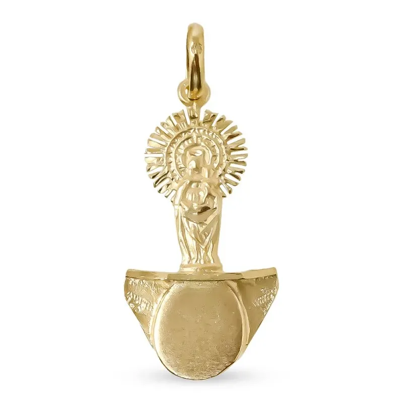 Colgante Virgen del Pilar tricornio Guardia Civil plata Ley 925m mac