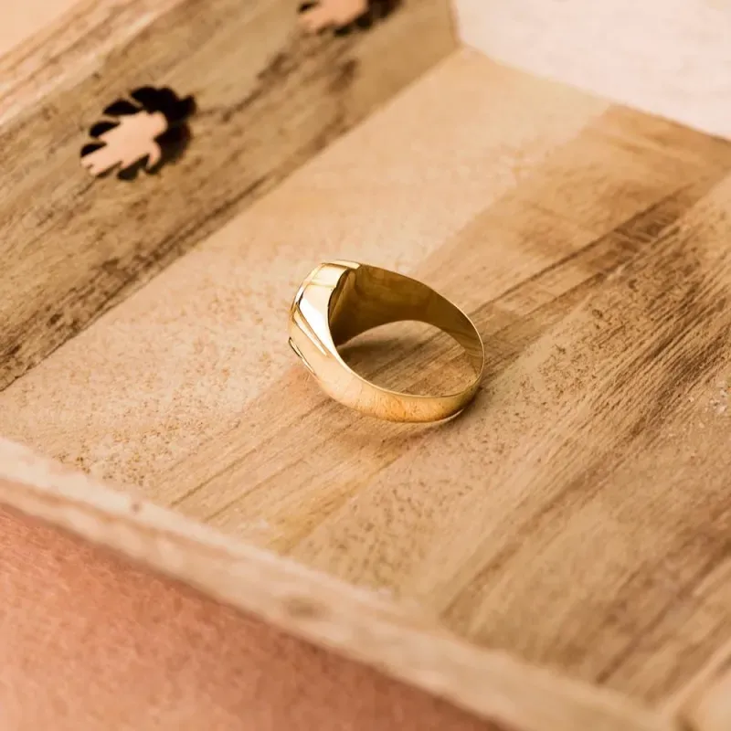 Sello oro 18k tallado [AA2212]