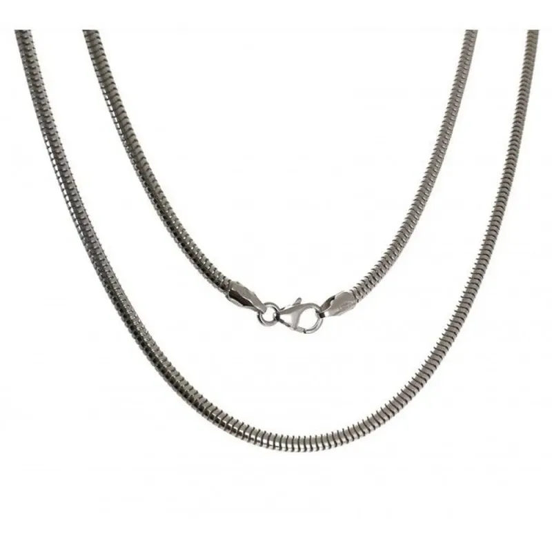Cadena plata Ley 925m 70 cm. cola de topo 2,40 mm. lisa [AB3495]