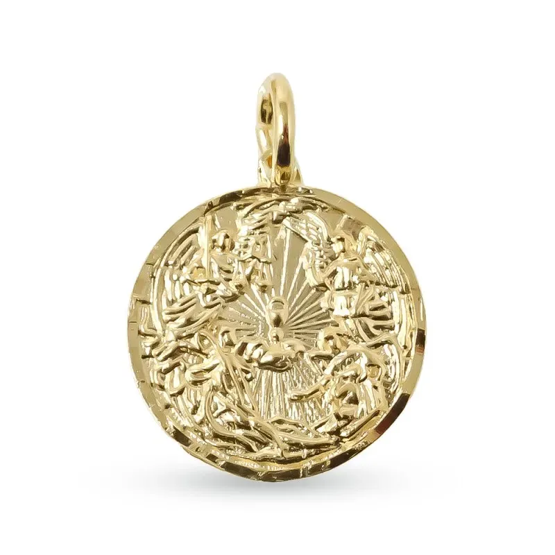 Arcángeles San Rafael Gabriel Miguel Ángel de la Guarda Medalla Plata