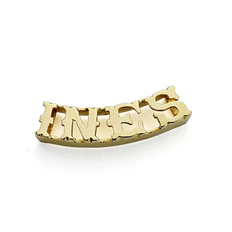 Colgante oro 18k nombre 4 letras a elegir [7892]