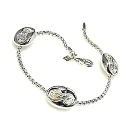 Pulsera plata ley 925m cadena coreana motivos calabrotes [AB0282]