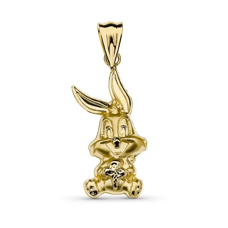 Colgante oro 18k Bugs Bunny 25 mm. grande