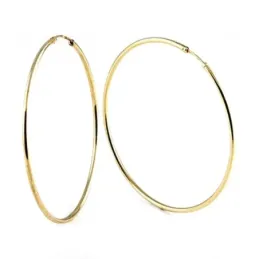Pendientes oro 18k mujer 45 mm. aros lisos redondos