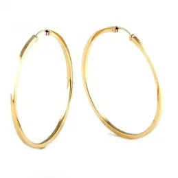 Pendientes oro 18k mujer 55 mm. aros lisos