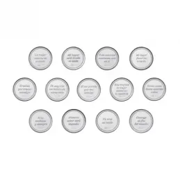 Arras de boda civil plata Ley 925m 20 mm. bisel detalle iconos modern