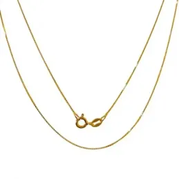 Cadena Plata Ley 925m chapada oro 40 cm. modelo veneciana cierre reas