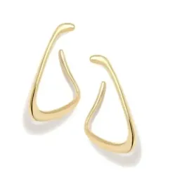 Pendientes Criollas Pertegaz Chapados Oro mujer CUT OUT 45 mm. abstra