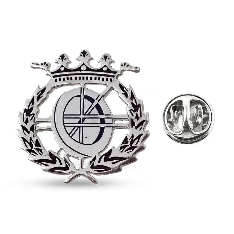 Insignia Profesional de Informática en Plata de Ley 925m de 18 mm. al